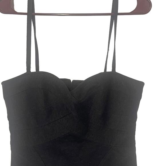 Nanette Lepore Y2k Women's Size 8 Dark Grey Corset Gothic Top - Picture 2 of 11